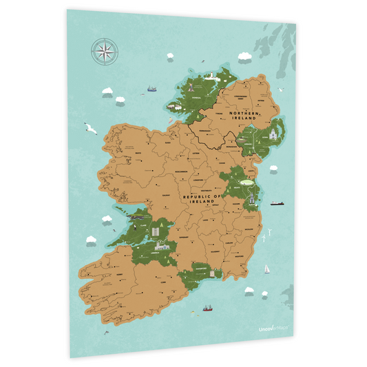 Island of Ireland Scratch Off Map