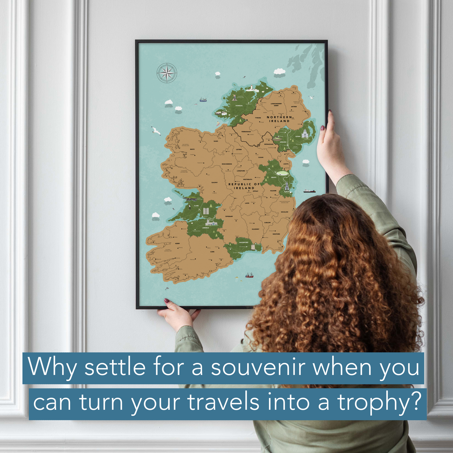 Island of Ireland Scratch Off Map