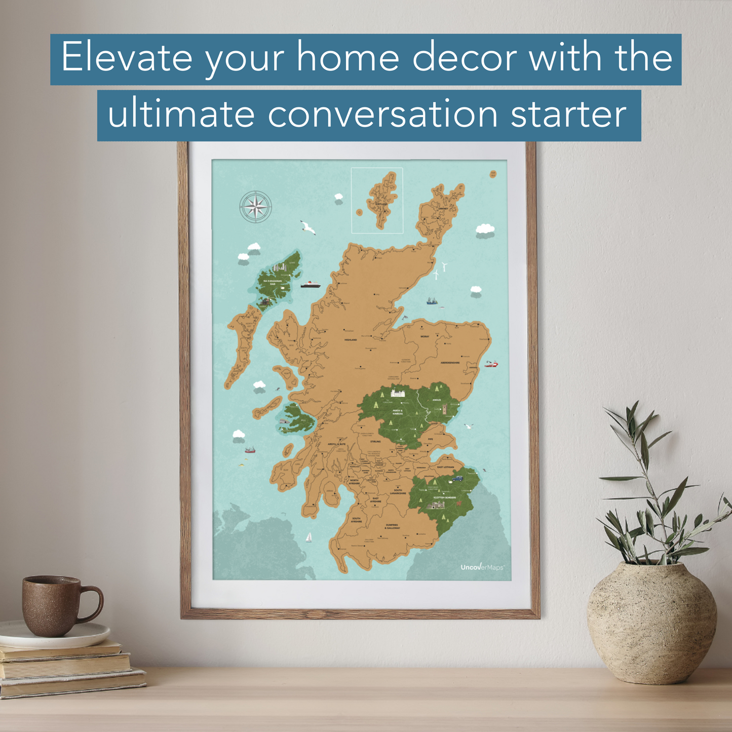Scotland Scratch Off Map