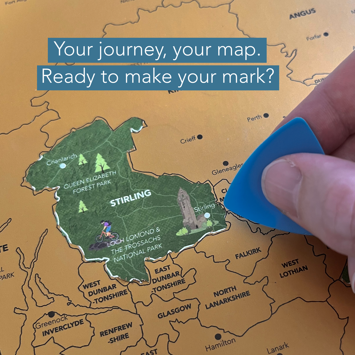Scotland Scratch Off Map