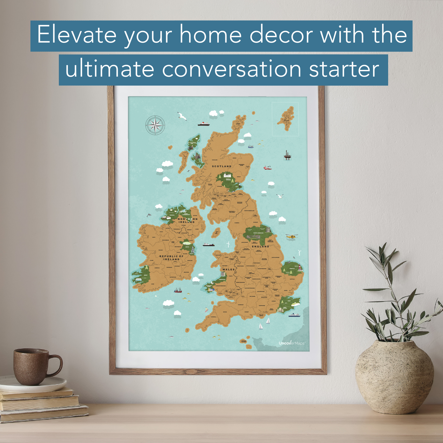 UK and Ireland Scratch Off Map