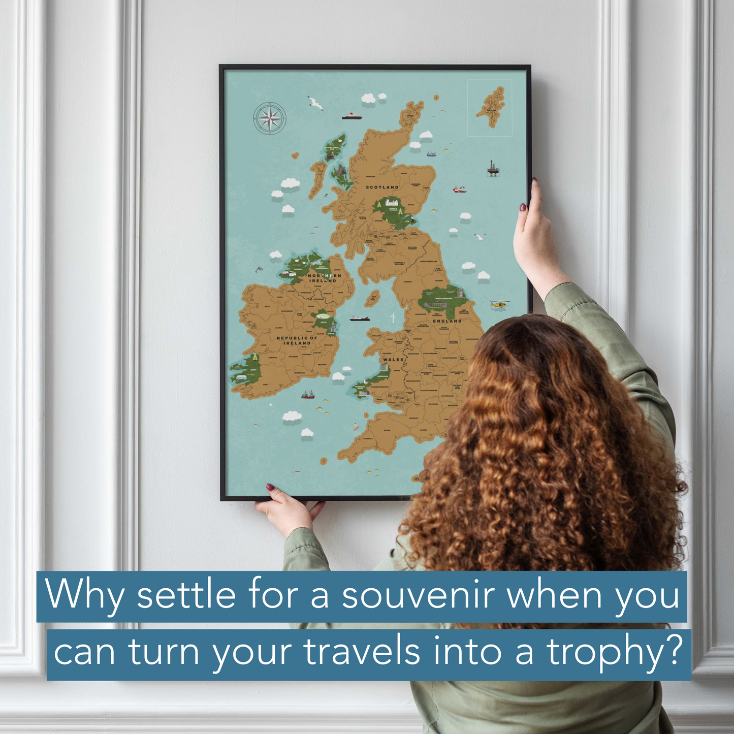 UK and Ireland Scratch Off Map